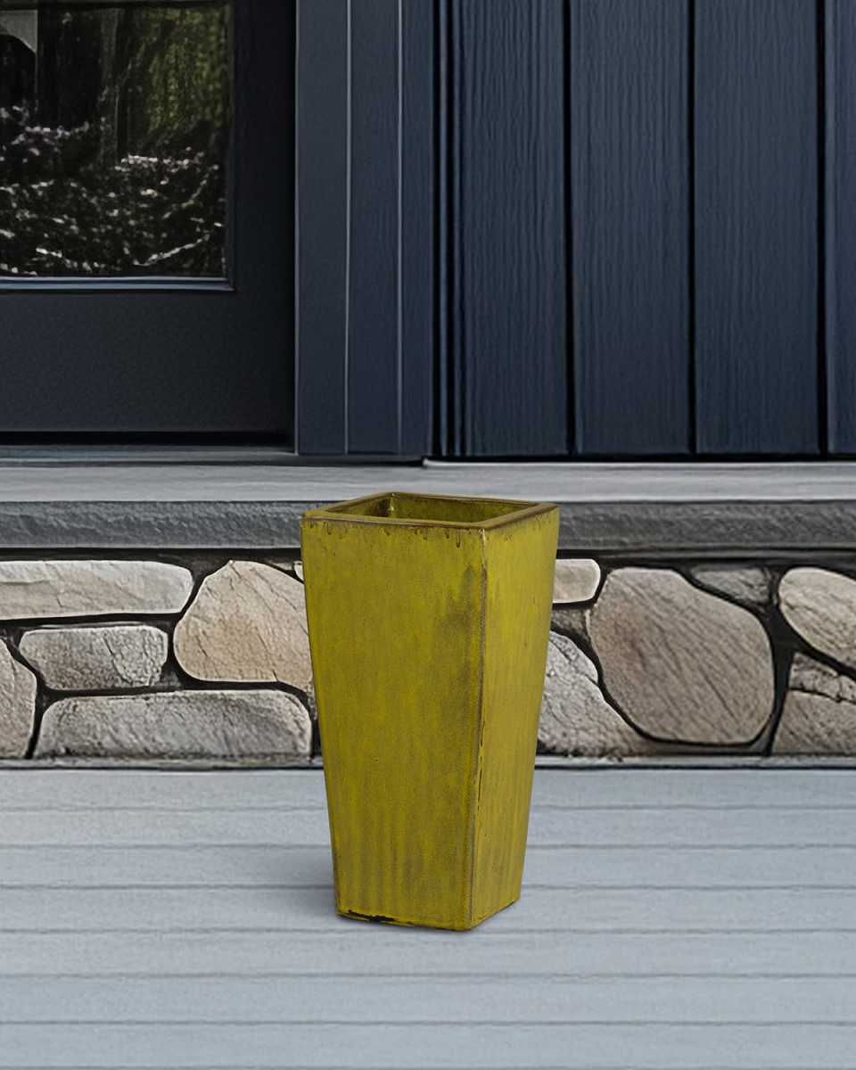 Crisco Tall Square Planter, 19.5"